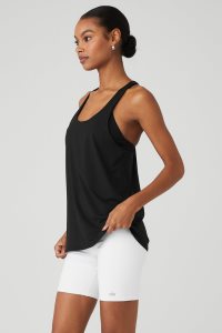 Podkoszulki Alo Yoga Don't Get It Twisted Damskie Czarne | 89106-UIBG