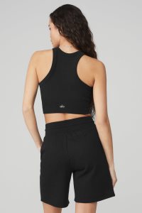 Podkoszulki Alo Yoga Seamless Delight High Neck Damskie Czarne | 26179-FUAO