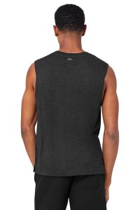 Podkoszulki Alo Yoga The Triumph Muscle Męskie Czarne | 51389-PKZT
