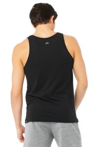 Podkoszulki Alo Yoga Triumph Męskie Czarne | 31456-ZTYI
