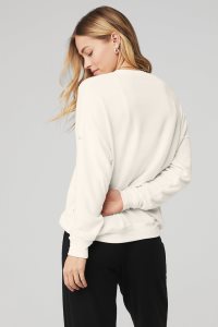 Pulowery Alo Yoga Soho Damskie Białe | 29807-BFWE