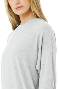 Pulowery Alo Yoga Soho Damskie Szare | 41295-JMQB