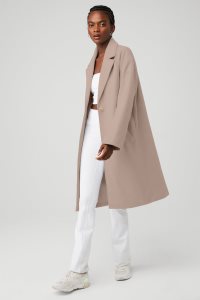 Płaszcze Na Co Dzień Alo Yoga VIP Blazer Trench Damskie Szare Brązowe | 23815-LDAQ