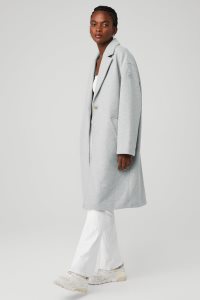 Płaszcze Na Co Dzień Alo Yoga VIP Blazer Trench Damskie Szare | 93546-URDZ