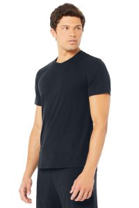 Short Sleeve Alo Yoga Airwave Tee Męskie Granatowe | 96283-CMWG
