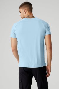 Short Sleeve Alo Yoga The Triumph Crew Neck Tee Męskie Niebieskie | 27305-GDEA