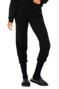 Skarpety Alo Yoga Cashmere Jet Set Damskie Czarne | 83465-DZHG
