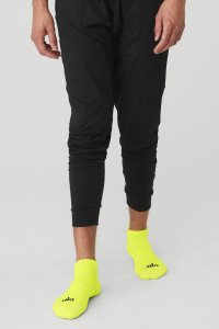 Skarpety Alo Yoga Men's Performance Tab Męskie Czarne | 06835-WZER