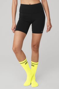 Skarpety Alo Yoga Throwback Damskie Czarne | 59231-AOYC