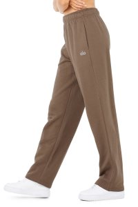 Spodnie Sportowe Alo Yoga Accolade Prosty Leg Sweatpant Damskie Kawa | 16437-OXGF