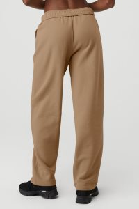 Spodnie Sportowe Alo Yoga Accolade Prosty Leg Sweatpant Damskie Khaki | 19430-TIHF