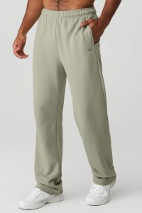Spodnie Sportowe Alo Yoga Accolade Prosty Leg Sweatpant Męskie Cytrynowy Zielone | 38254-ZDVY