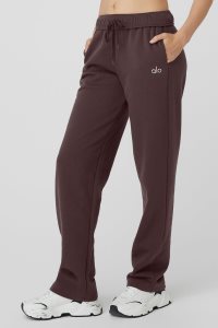 Spodnie Sportowe Alo Yoga Accolade Prosty Leg Sweatpant Damskie Czarne Kawa | 63827-BZDI
