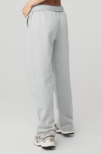 Spodnie Sportowe Alo Yoga Accolade Prosty Leg Sweatpant Damskie Szare | 80519-UBIW
