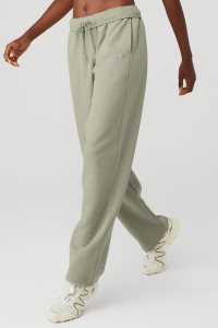 Spodnie Sportowe Alo Yoga Accolade Prosty Leg Sweatpant Damskie Cytrynowy Zielone | 92384-QJCO