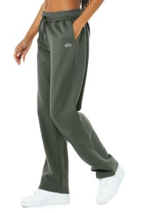Spodnie Sportowe Alo Yoga Accolade Prosty Leg Sweatpant Damskie Ciemny Zielone | 93412-CTIU