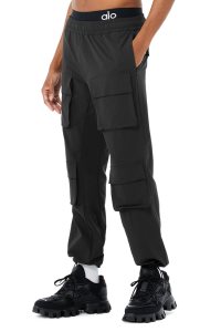Spodnie Sportowe Alo Yoga Cargo Venture Pant Męskie Czarne | 75306-SKGR