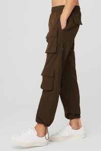 Spodnie Sportowe Alo Yoga Cargo Venture Pant Męskie Kawa | 94073-WMBA