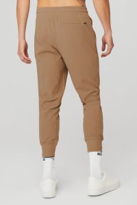 Spodnie Sportowe Alo Yoga Co-Op 7/8 Pant Męskie Khaki | 64289-KXVW