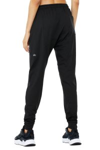 Spodnie Sportowe Alo Yoga Conquer Revitalize Pant Damskie Czarne | 76952-SVHO
