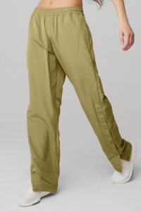 Spodnie Sportowe Alo Yoga Legend Snap Pant Damskie Musztardowe | 18975-ASVH