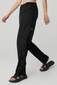 Spodnie Sportowe Alo Yoga Legend Snap Pant Damskie Czarne | 40356-XCKW