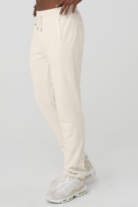 Spodnie Sportowe Alo Yoga Nomadic Sweatpant Męskie Beżowe | 47056-TBMI