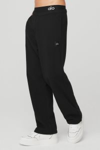 Spodnie Sportowe Alo Yoga Renown Heavy Weight Sweatpant Męskie Czarne | 38971-WVRO