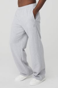 Spodnie Sportowe Alo Yoga Renown Heavy Weight Sweatpant Męskie Szare | 40835-BLOF