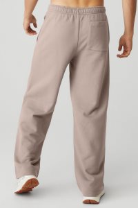 Spodnie Sportowe Alo Yoga Renown Heavy Weight Sweatpant Męskie Szare Brązowe | 67518-LSUT