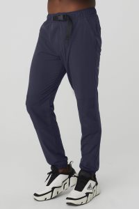 Spodnie Sportowe Alo Yoga Talus Tech Pant Męskie Granatowe | 30184-FXKT