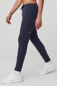 Spodnie Sportowe Alo Yoga The Triumph Sweatpant Męskie Granatowe | 37684-PRWS