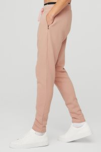 Spodnie Sportowe Alo Yoga The Triumph Sweatpant Męskie Różowe | 86523-TRZW