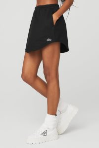 Spódnice Alo Yoga High-Stanem Accolade Skirt Damskie Czarne | 91768-HPFA