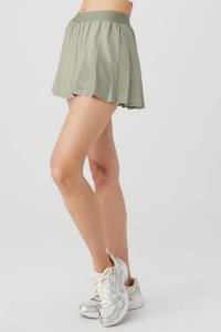 Spódnice Alo Yoga Varsity Tenisa Skirt Damskie Cytrynowy Zielone | 60153-JXYN