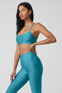Staniki Alo Yoga Airlift Intrigue Damskie Niebieskie | 04379-LOWB