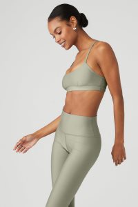 Staniki Alo Yoga Airlift Intrigue Damskie Cytrynowy Zielone | 07293-OXUE