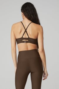 Staniki Alo Yoga Airlift Intrigue Damskie Kawa | 25168-EMNK