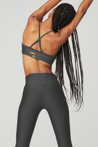 Staniki Alo Yoga Airlift Intrigue Damskie Ciemny Szare | 58167-GLSI
