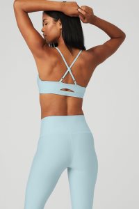 Staniki Alo Yoga Airlift Intrigue Damskie Niebieskie | 92475-HJNS