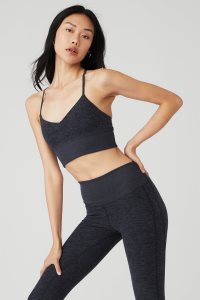 Staniki Alo Yoga Alosoft Lavish Damskie Granatowe | 18706-HPQA