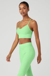 Staniki Alo Yoga Alosoft Lavish Damskie Mięta Zielone | 32065-BKDR