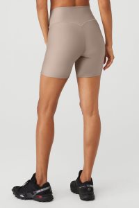 Szorty Alo Yoga 5 Airlift Energy Damskie Szare Brązowe | 86302-CMWB
