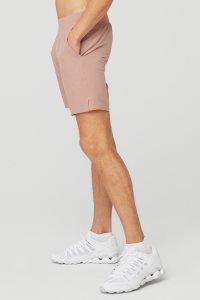 Szorty Alo Yoga 7 Repetition Męskie Różowe | 74132-SIGB