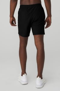Szorty Alo Yoga 7 Traction Męskie Czarne | 35827-LVOJ