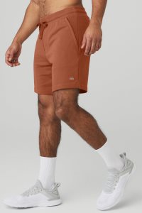 Szorty Alo Yoga Chill Męskie Czerwone | 61245-XQVY